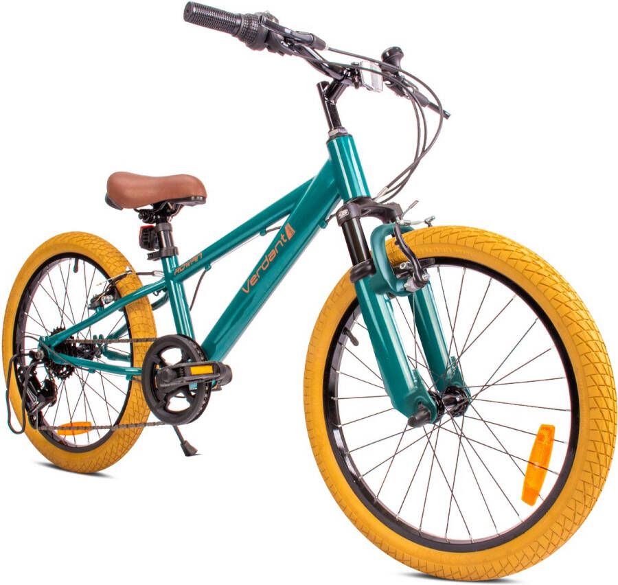 Sun Baby Verdant Bike Kinderfiets voor jongens van 6 tot 10 jaar 20 inch Groen met schokdemper wielmaat te kiezen uit 6 versnellingen Shimano van in hoogte verstelbaar