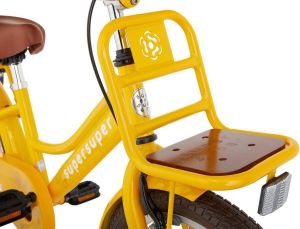 Supersuper Cooper Bamboo Kinderfiets Meisjesfiets 18 inch Geel