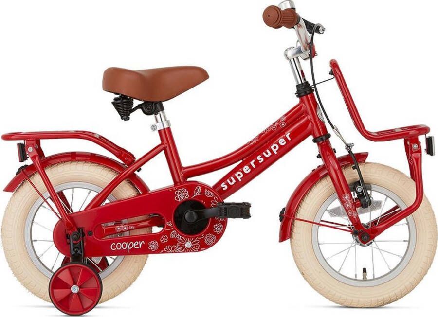 Supersuper Cooper 12 Inch 21 5 Cm Meisjes Terugtraprem Rood