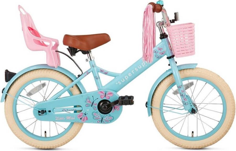 Supersuper Little Miss 16 Inch 25 4 cm Meisjes Terugtraprem Turquoise