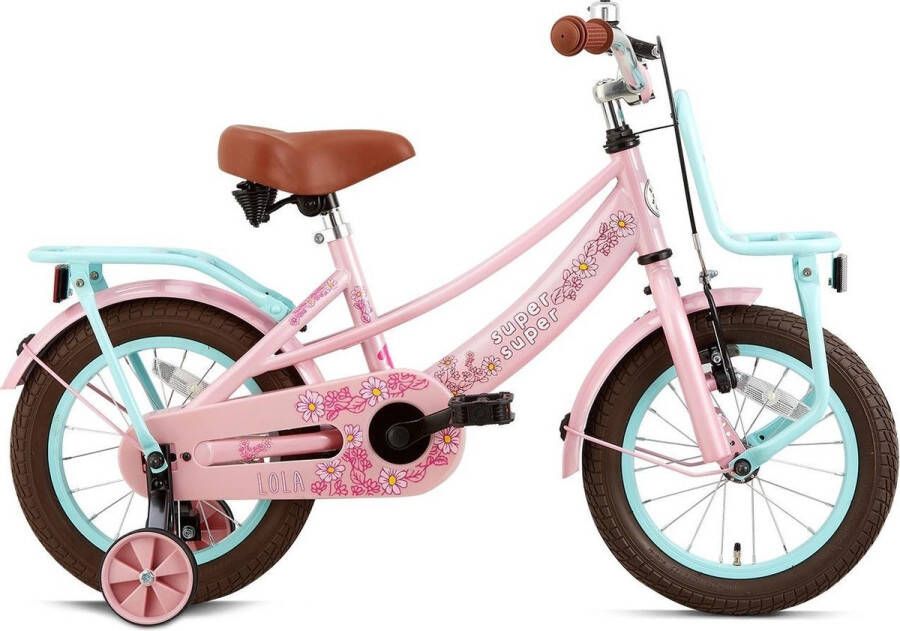 Supersuper Lola 14 Inch 21 5 cm Meisjes Terugtraprem Turquoise Roze - Foto 2