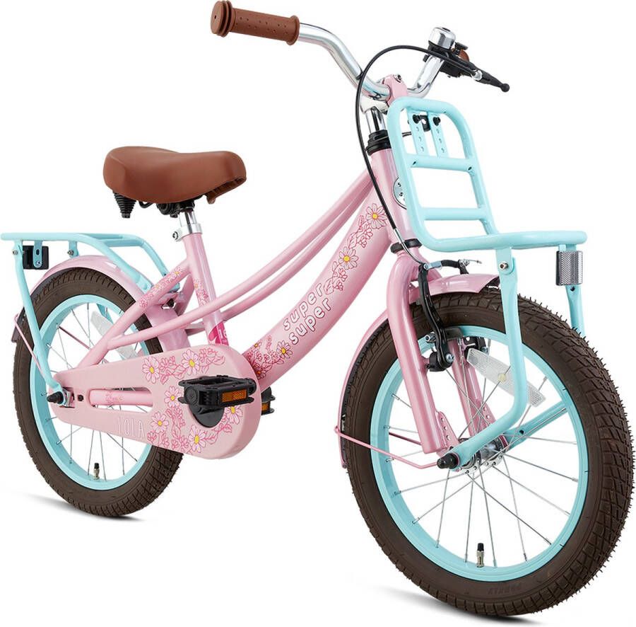 Supersuper Lola 16 Inch 25 4 cm Meisjes Terugtraprem Roze Turquoise