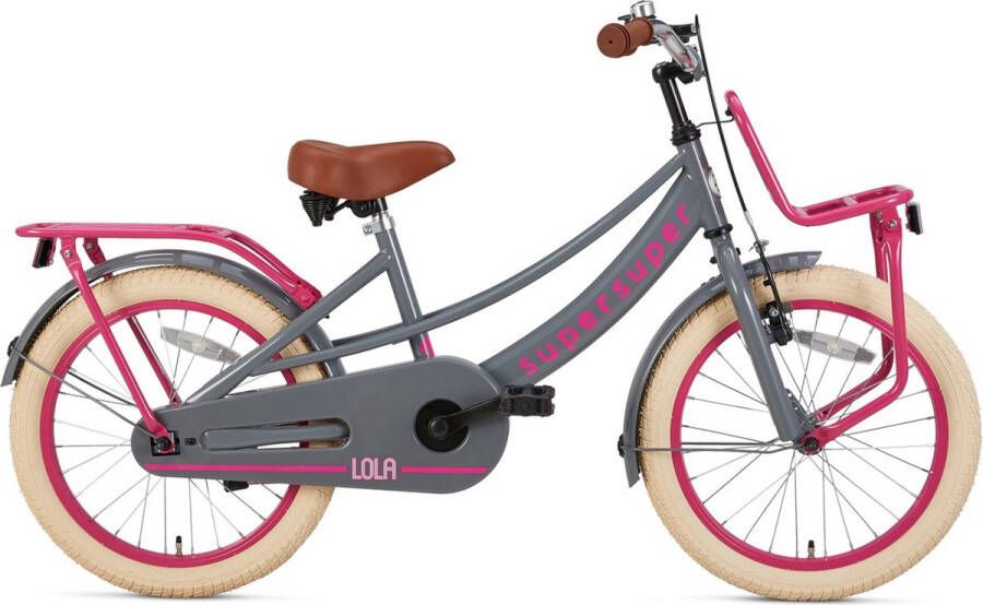 Supersuper Lola 18 Inch 28 cm Meisjes Terugtraprem Roze Grijs - Foto 2