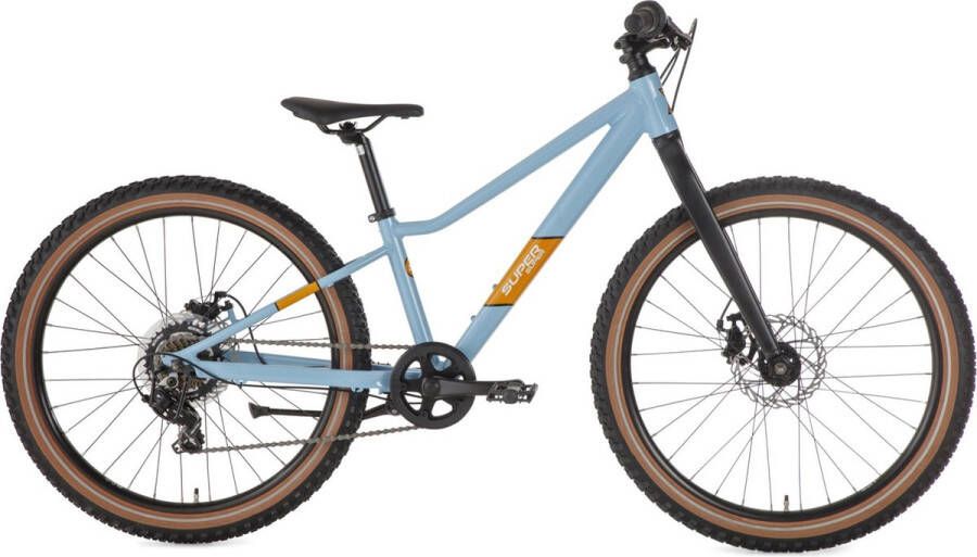 Supersuper Xplore Kinder Mountainbike 24 inch 7 versnellingen Blauw