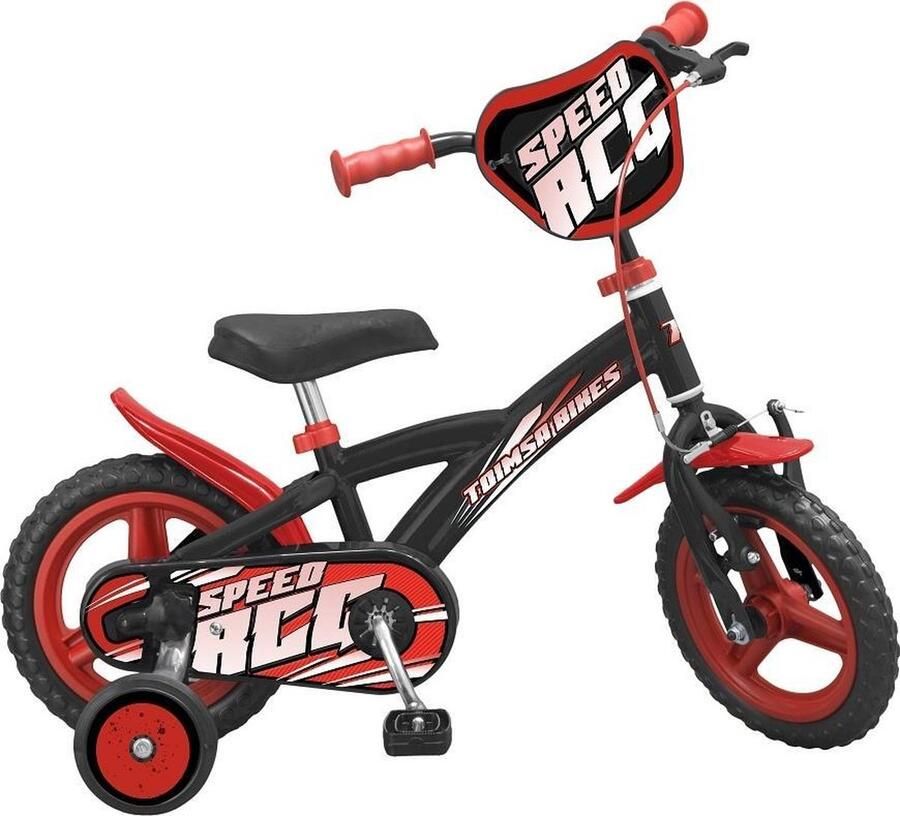 Toimsa Speed 12 Inch 21 5 Cm Jongens Doortrapper Zwart rood
