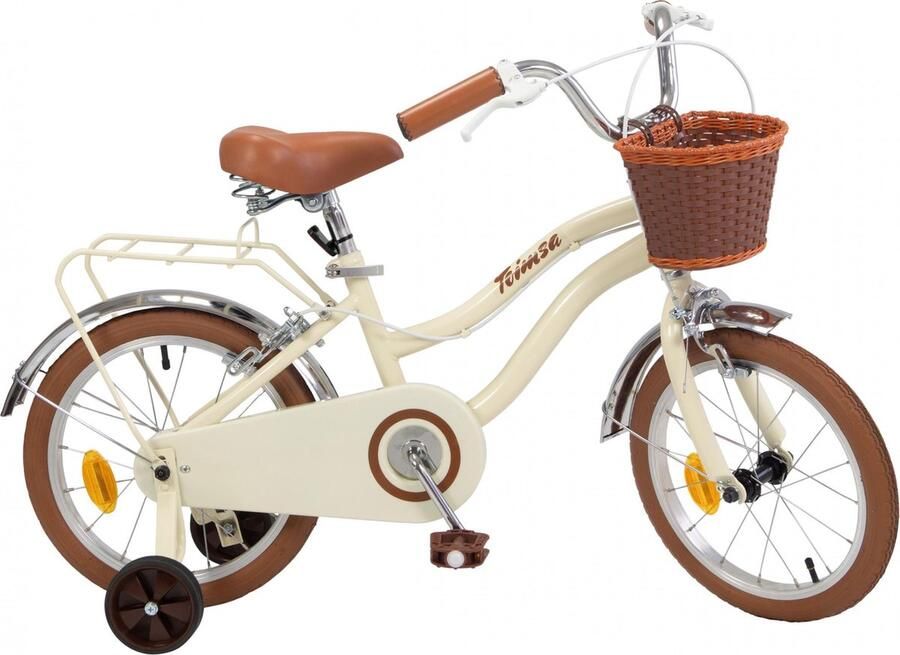 Toimsa Vintage Kinderfiets Meisjes Beige;Bruin 16 Inch