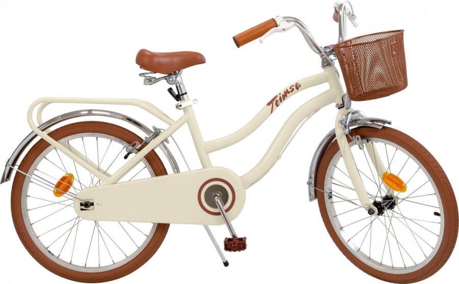 Toimsa Vintage Kinderfiets Meisjes Beige;Bruin 20 Inch