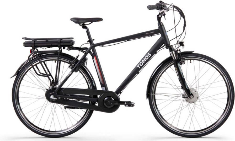 Tomos E-Gent N3 Elektrische Fiets – E-bike – Rijklaar Geleverd Hoge Instap 28 Inch 250W Ananda Motor 90 km Actieradius Matt Black