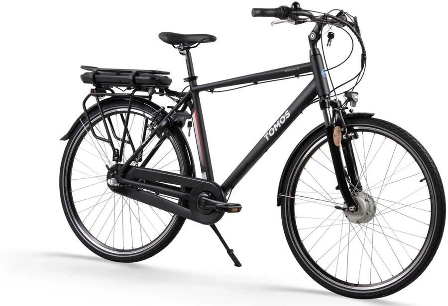 Tomos E-Gent Elektrische Fiets Hoge Instap Zwart