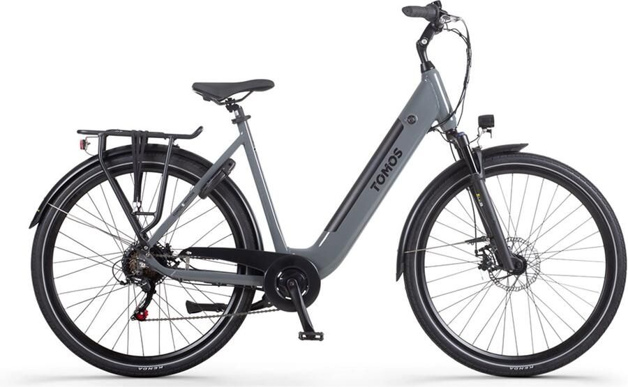 Tomos EB 23 Elektrische Fiets 250W motor 468Wh accu Grijs