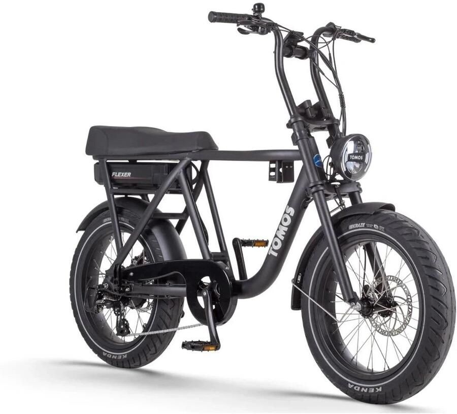 Tomos Flexer Fatbike Hoge Instap Mat Zwart