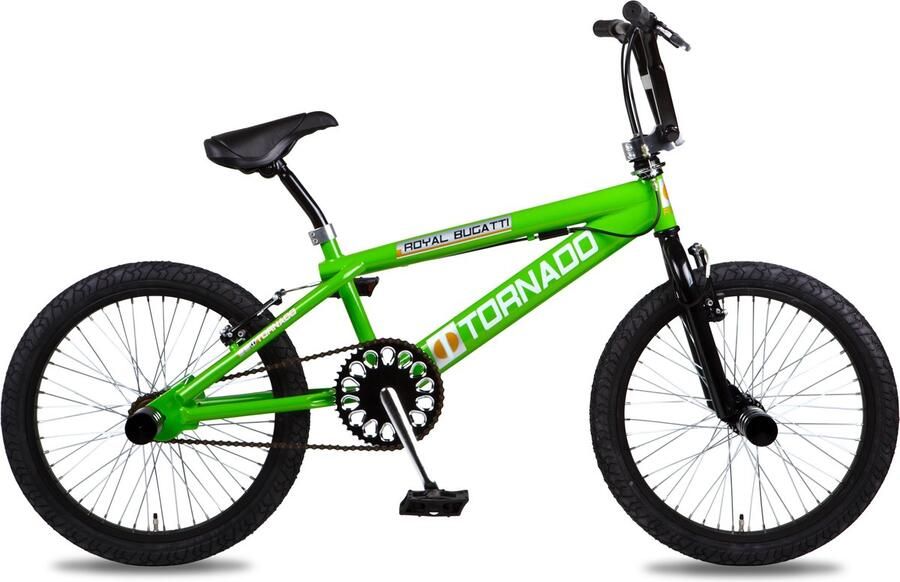 Tornado Royal Bugatti Freestyle BMX fiets 20 inch Groen Zwart