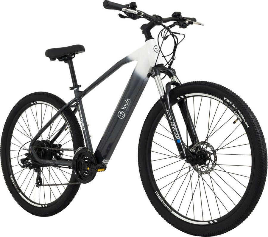 Totem Fiets (elektrisch) E-MTB Hardtail 29” Youin EV-S achtermotor 50NM 14Ah staal grijs-wit 48 cm