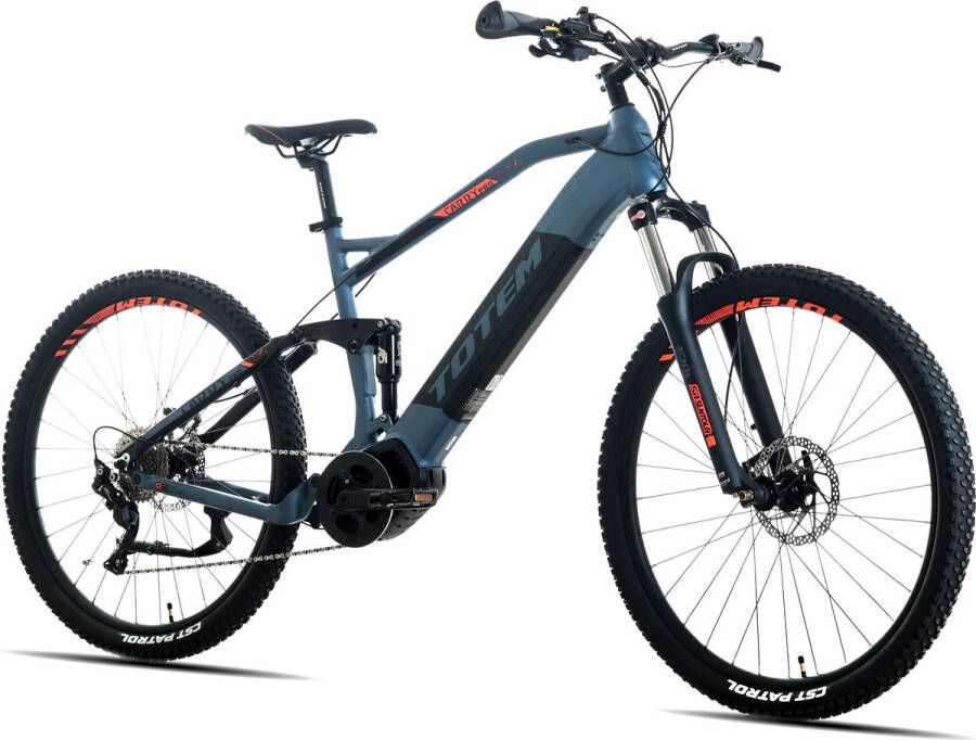 Totem Fiets (elektrisch) E-MTB Volledig 29” Carry Pro middenmotor 80NM 20Ah blauw zwart 46 cm