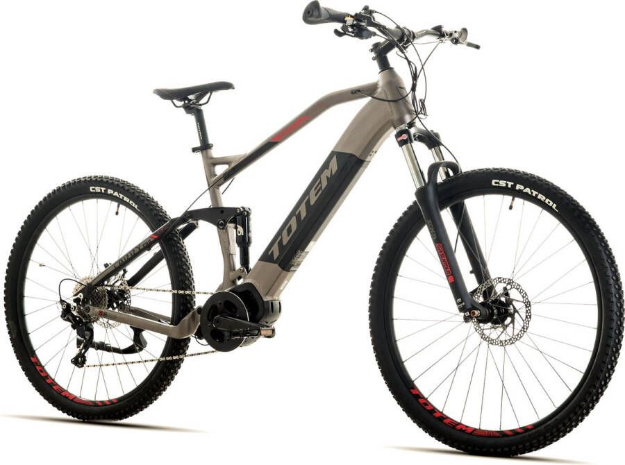 Totem Fiets (elektrisch) E-MTB Volledig 29” Carry Pro middenmotor 80NM 20Ah grijs zwart 46 cm