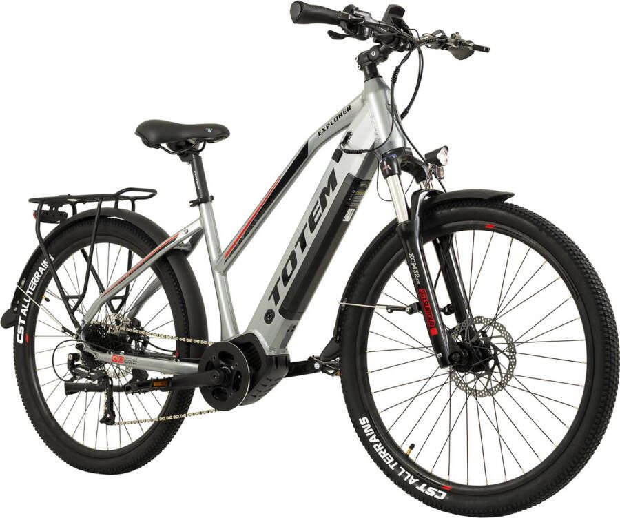 Totem Fiets (elektrisch) E-SUV 27 5” XPL-650 middenmotor 80NM 20Ah zilver 46 cm