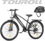 Touroll J1 27 5 inch Trekking Bike met 250W Motor 36V 15.6Ah Batterij Max 100km Bereik 1.8 LCD Display Shi o 7-Speed Schijfrem Zwart【BEPERKTE TIJD GIFT FIETSENLOT 1 2 METER FIETSENLOT 5-cijferig codeslot koeienhuid】 - Thumbnail 3