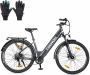 Touroll J1 ST 27 5 inch Trekking Bike met 250W Motor 36V 15.6Ah Batterij Max 100km Bereik 1.8 LCD Display Shi o 7-Speed Schijfrem Zwart - Thumbnail 2