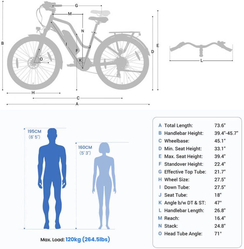 Touroll MA2 elektrische fiets 250W middenmotor 36V 13Ah accu 27 5 banden maximumsnelheid 25 km u maximaal bereik 100 km hydraulische schijfrem verende voorvork met lockout Shimano 7-speed Donkerbruin