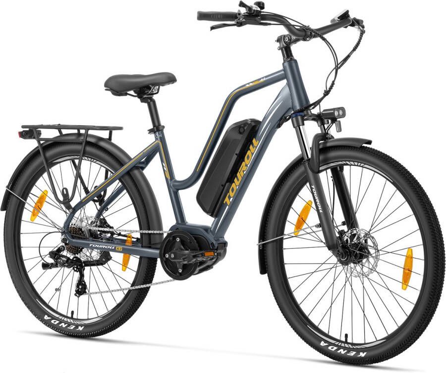 Touroll MA2 Middenmotor Elektrische Power Bike 250W Motor 25km h Externe Batterij Euro Spec Donkergrijs
