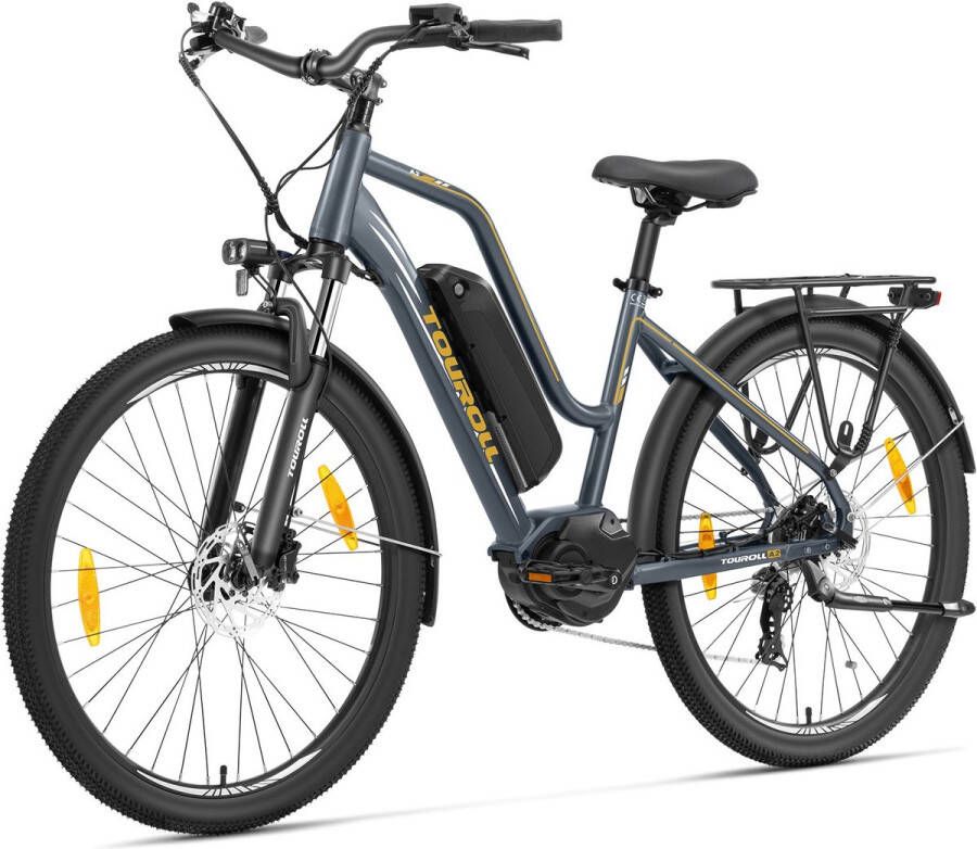 Touroll MA2 Middenmotor Elektrische Power Bike 250W Motor 25km h Externe Batterij Euro Spec Donkergrijs