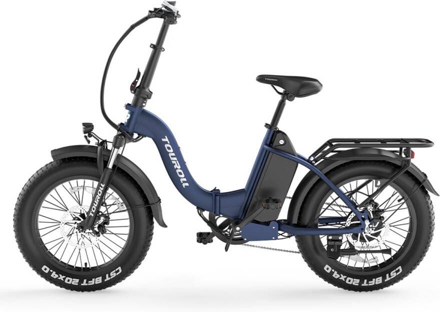 Touroll S2 E-Bike met 20*4.0 All-Terrain Fat-banden schokabsorberende vering en 720Wh accu met hoge capaciteit - Foto 3