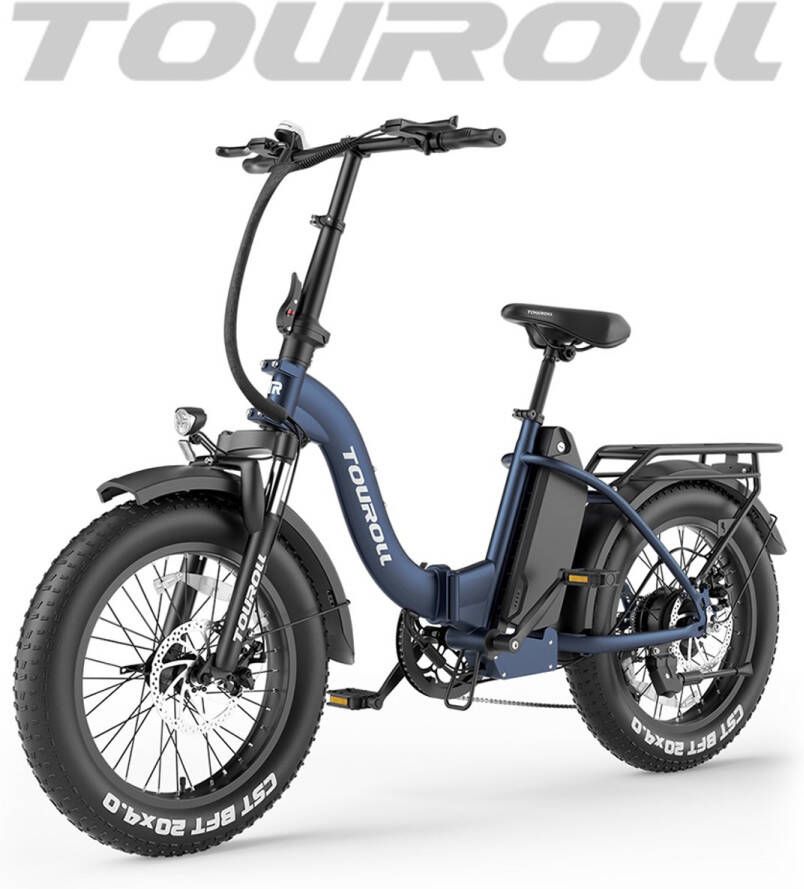 Touroll S2 E-Bike met 20*4.0 All-Terrain Fat-banden schokabsorberende vering en 720Wh accu met hoge capaciteit - Foto 2