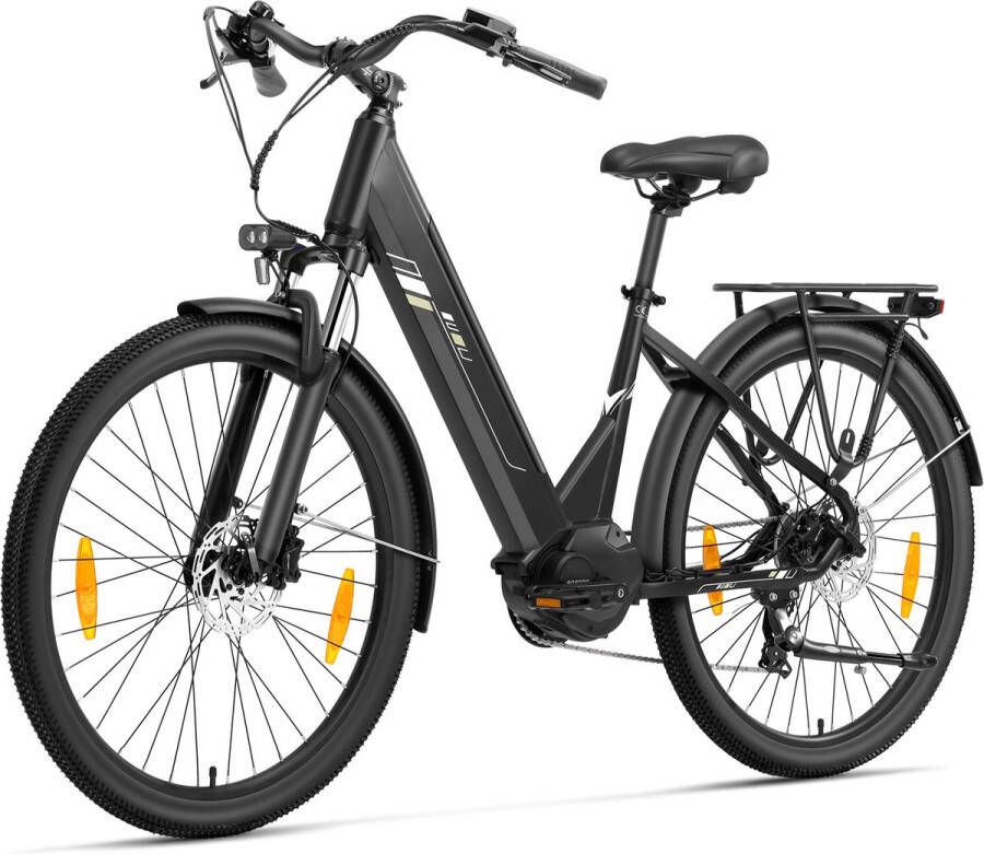 Touroll Urbano 3 Premium Elektrische Fiets Krachtige 250W Bafang Middenmotor 120km Actieradius Hydraulische Schijfrem 7 Versnellingen Shi o 27 5 Lichtgewicht Aluminium Frame Incl. Gratis Fietshelm + Onderhoudsset (Tijdelijk Aanbod!) - Foto 3