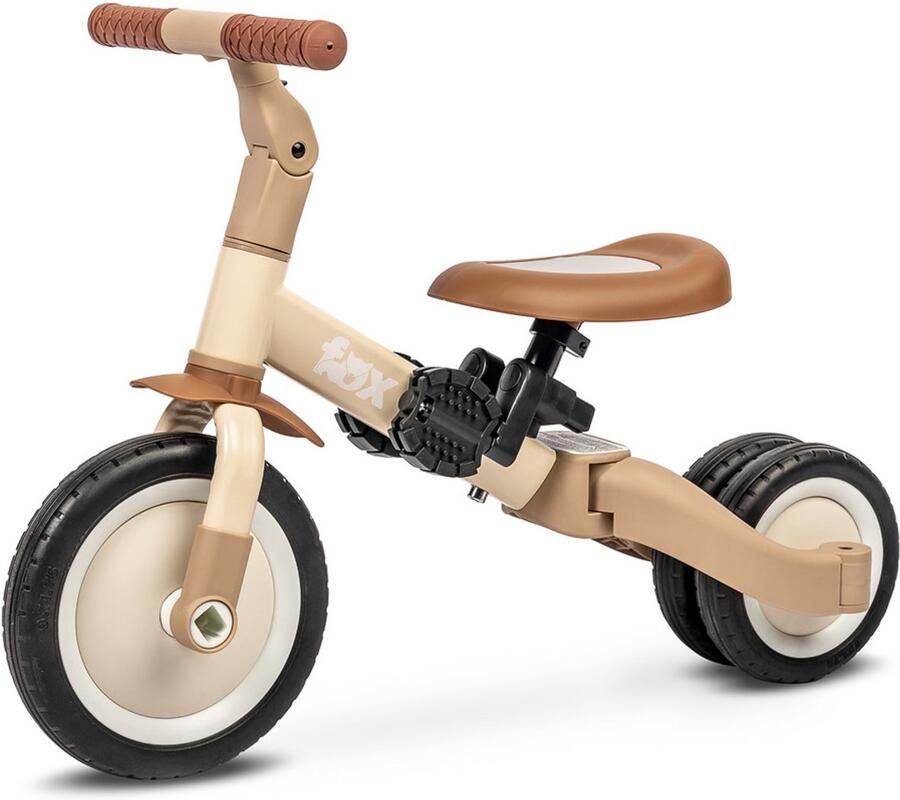 Toyz Rowerek Fox Serie Driewieler Beige Multifunctioneel Ergonomisch Ontwerp