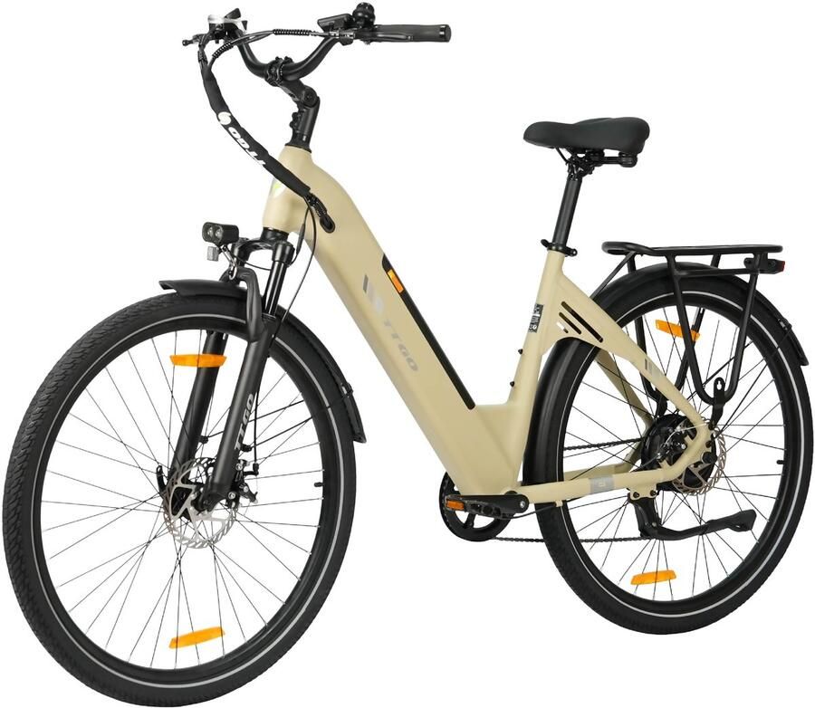 TTGO C3SE E-bike 25 km u 28inch 80km actieradius 250W motor 36V18Ah accu 52NM woestijngeel