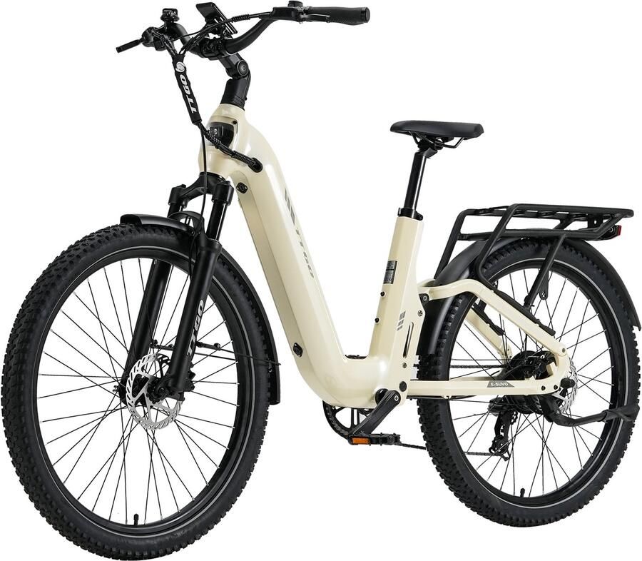 TTGO E-SUVO E-bike 25 km u 27.5inch 100km actieradius 250W motor 48V15Ah accu 70NM Wit