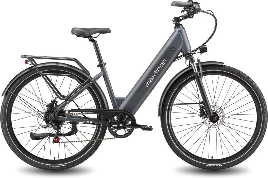 TTGO C7 SE Elektrische Fiets – 648Wh Lithium Accu – Actieradius tot 150 km – 36V 250W Middenmotor – Hydraulische Schijfrem – 28×2.0 inch Banden – Shi o 9 Versnellingen – Aluminium Frame – LCD Display – Elektrische Stadsfiets – Grijs - Foto 4