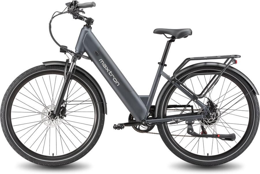 TTGO C7 SE Elektrische Fiets – 648Wh Lithium Accu – Actieradius tot 150 km – 36V 250W Middenmotor – Hydraulische Schijfrem – 28×2.0 inch Banden – Shi o 9 Versnellingen – Aluminium Frame – LCD Display – Elektrische Stadsfiets – Grijs - Foto 3