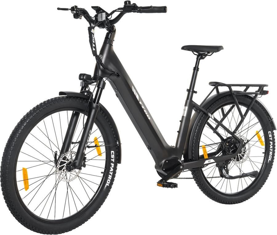 TTGO Z3 E-bike 25 km u 27.5inch 120km actieradius 250W motor 48V 15Ah accu 70NM grijs