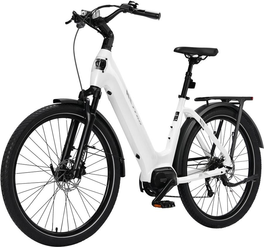 TTGO Z5 E-bike 25 km u 27.5inch 120km actieradius 250W motor 36V18Ah accu 75NM Wit