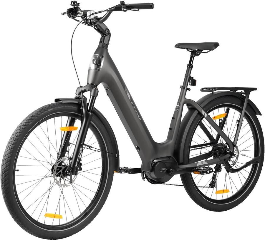 TTGO Z5 Elektrische Fiets 250W MiddenMotor 36V18Ah Accu 27.5 Inch Banden Max Snelheid 25km u Max Bereik 110-130km Shi o 9 Versnellingen Grijs