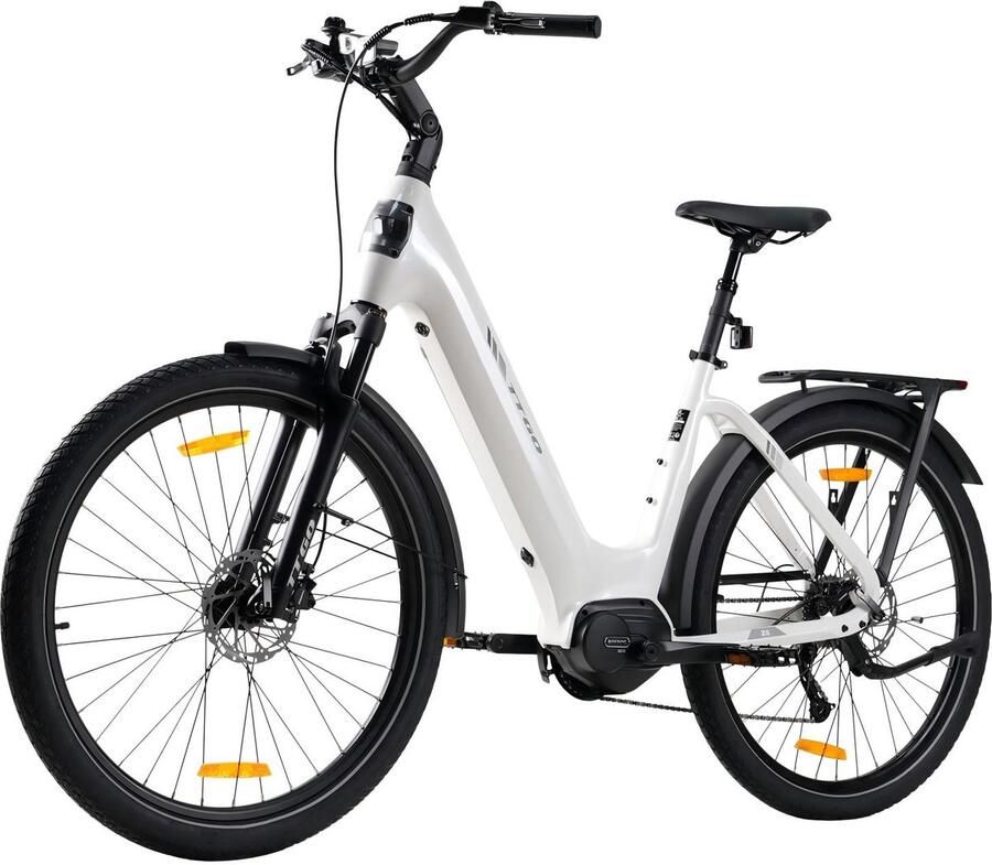 TTGO Z5 Elektrische Fiets 250W Motor 36V18Ah Accu 27.5 Inch Banden Max Snelheid 25km u Max Bereik 110-130km Shi o 9 Versnellingen Wit