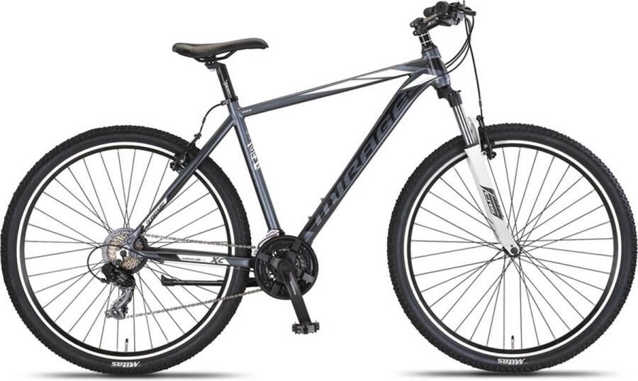 Umit Mirage Mountainbike 27 5 inch V-Brakes 21v Antraciet Wit