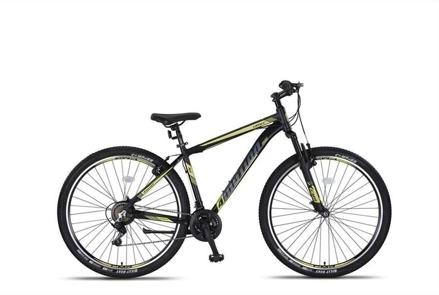 Umit 4 Motion MTB 27.5 Inch 47 cm Unisex 21V V-Brakes Zwart Geel - Foto 2