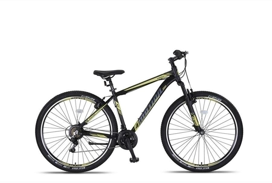 Umit 4 Motion Mountainbike 29 inch 50cm V-Brakes 21v Zwart Geel - Foto 2