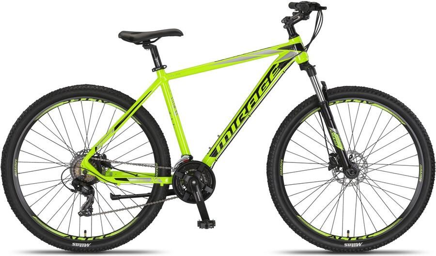 Umit Mirage Hardtail Mountainbike 27.5 Inch 50 cm Unisex 21V Hydraulische schijfrem Lime Zwart