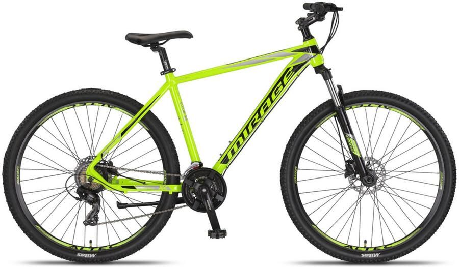 Umit Mirage Hardtail Mountainbike 29 Inch 50 cm Unisex 21V Hydraulische schijfrem Lime Zwart