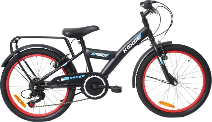 Uniek Kinderfiets 6Speed 20'' Black Red