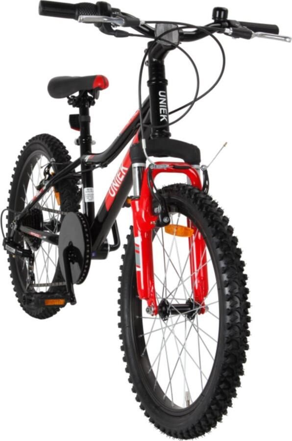 Uniek Kinderfiets Attack J 20'' 6V Zwart Rood - Foto 2