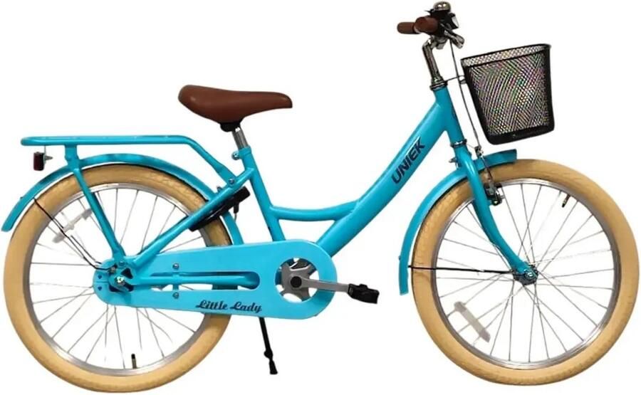 Uniek Kinderfiets Girly 20'' 1N Licht Blauw