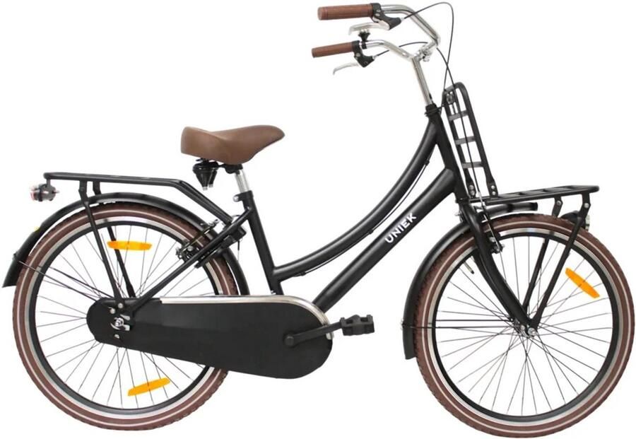 Uniek Transportfiets Dutch Cargo 24'' 1N Mat Zwart