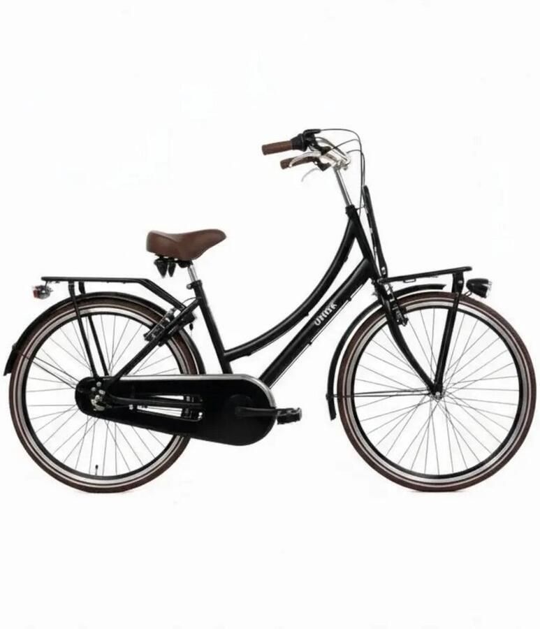 Uniek Transportfiets Dutch Cargo 26'' 3N Mat Zwart