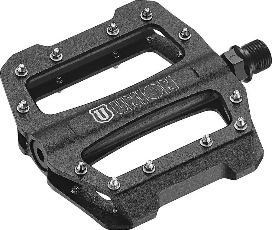 Union Pedaalset BMX Marwi SP-1300 aluminium zwart (verpakt in een doosje)