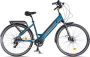 Urbanbiker Sidney PLUS Elektrische Stadsfiets Afneembare Lithium Accu 504 WH (36V 14 Ah) Samsung cellen Middenmotor 55Nm 28 inch (donker) Blauw 7 Versnellingen Hydraulische Rem Unisex Voor in de Stad - Thumbnail 1