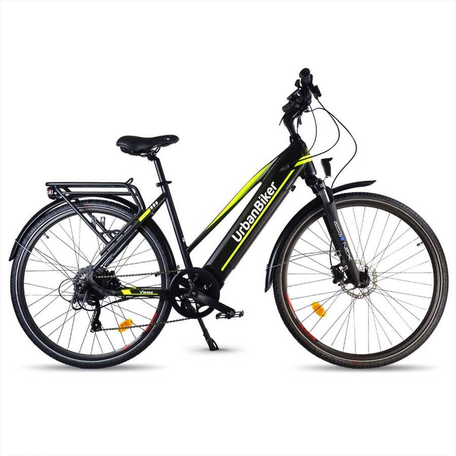 Urbanbiker Viena Elektrische Trekking Fiets| Accu 960Wh Geel 28